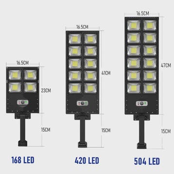 Krachtige Solar Buitenlamp met Bewegingssensor - LED Tuinver, Verzenden, Nieuw