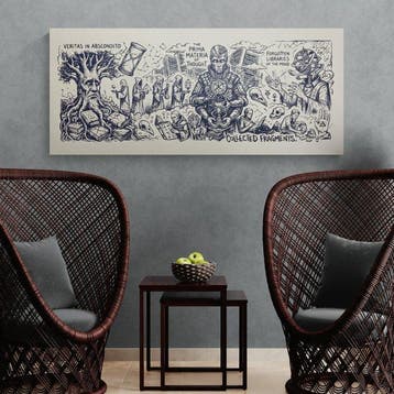 MaDe - Collected Fragments XL - Contemporary ink drawing on