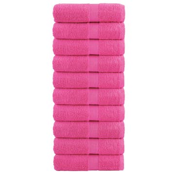 vidaXL Gastendoekjes SOLUND 10 st 600 g/m² 30x50 cm roze, Verzenden, Nieuw, Roze