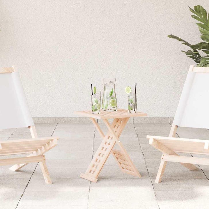 vidaXL Salontafel Bruin 33 x 33 x 40,5 cm Massief Notenhout, Huis en Inrichting, Tafels | Salontafels, Nieuw, Overige houtsoorten