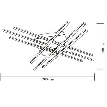 LED Plafondlamp - Plafondverlichting - Glomin - 45W -, Ophalen of Verzenden, Nieuw, Metaal