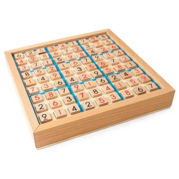 Sudoku Houten Bordspel Fysiek, Verzenden, Nieuw
