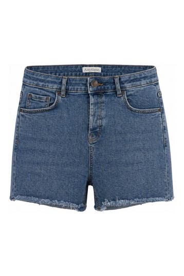 Anytime Korte broek in maat 42 Blauw, Kleding | Dames, Anytime, Verzenden, Zo goed als nieuw, Blauw