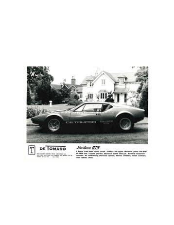1979 DE TOMASO PANTERA GTS PERSFOTO, Nieuw, Author
