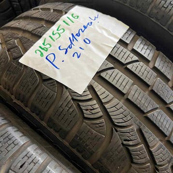 2 x Pirelli Sottozero Winter 210 215-55-16 Winterbanden 6..., 16 inch, Band(en), Personenwagen, Gebruikt