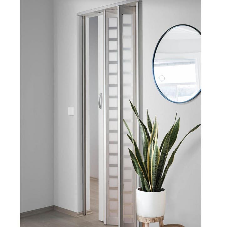 Marley New Generation vouwdeur met glas in 3 kleuren, Doe-het-zelf en Verbouw, Deuren en Horren, Vouwdeur, Nieuw, Glas, Kunststof