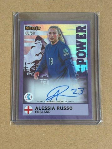 2025 Topps Merlin Alessia Russo 06/50 Limited edition,, Nieuw
