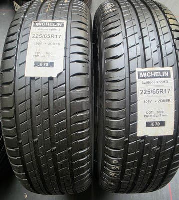 225/65r17 106V Michelin 2 stuks 7mm, Auto-onderdelen, Banden en Velgen, Ophalen, Nieuw, 17 inch, Band(en)