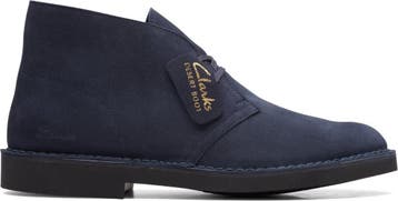 Clarks - maat 46 - Veterboot Desert Boot Evo Navy Blauw, Verzenden, Nieuw