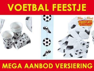 Voetbal kinderfeestje - voetbal versiering en feestartikelen, Ophalen of Verzenden, Nieuw, Versiering, Verjaardag