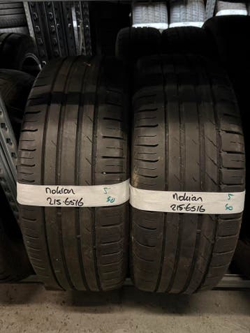 215-65-16 Nokian Zomerbanden 5mm Incl Montage 215 65 16, Ophalen, 16 inch, Band(en), Personenwagen