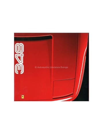 1990 FERRARI 348 BROCHURE ENGELS 593/90, Nieuw, Ferrari, Author