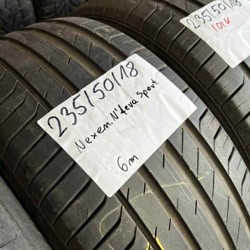 2 x Nexen 235-50-18 101VZomerbanden 6mm, 18 inch, Gebruikt, Ophalen of Verzenden, 235 mm
