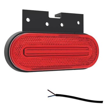 LED markeerlicht rood  | 12-24v |  50cm. kabel, Verzenden, Nieuw
