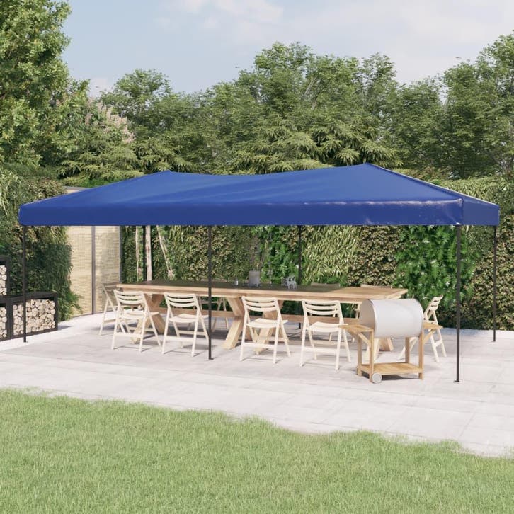 vidaXL Partytent inklapbaar 3x6 m blauw, Tuin en Terras, Partytenten, Partytent, Nieuw, Verzenden