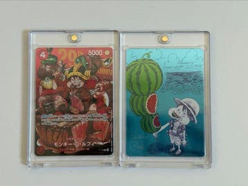 Bandai - 2 Card - One Piece - Monkey D. Luffy Eiichiro Oda, Nieuw
