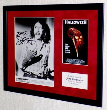 Halloween - John Carpenter (Director/Writer) Premium Framed,, Nieuw