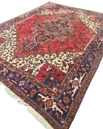 Groot Perzisch tapijt Heriz 250x350 wollen vloerkeed Iran, 200 cm of meer, Ophalen of Verzenden, Zo goed als nieuw, Rechthoekig