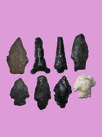 archaïsche periode Vuursteen, Steen oude pijlpunten uit de