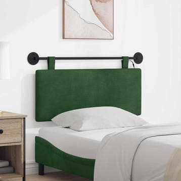 vidaXL Hangend hoofdbord Met LED-verlichting Jungle Groen, Verzenden, Nieuw, Groen