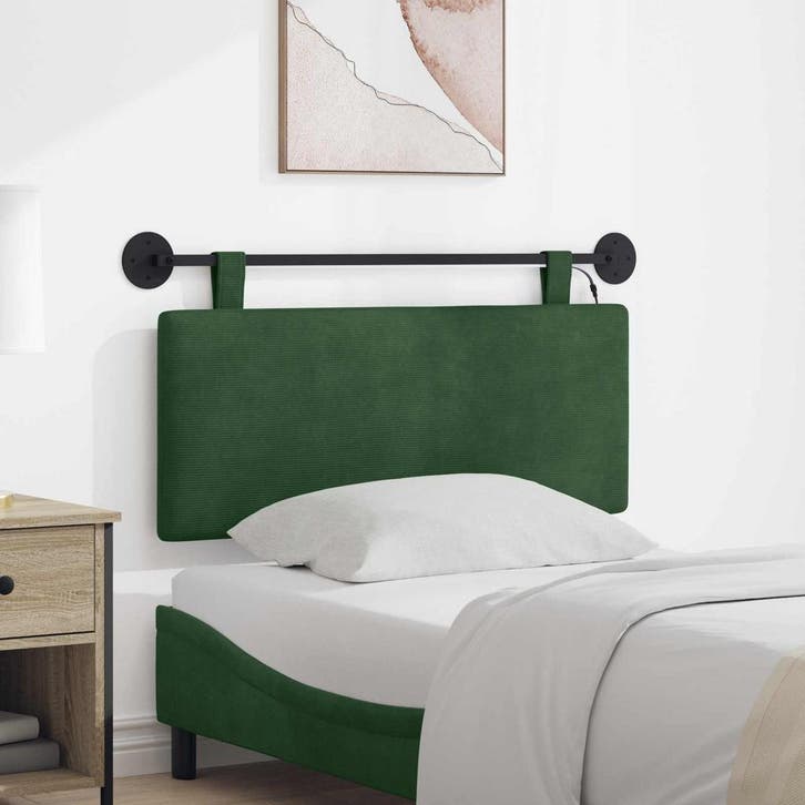 vidaXL Hangend hoofdbord Met LED-verlichting Jungle Groen, Huis en Inrichting, Slaapkamer | Bedden, Groen, Nieuw, Verzenden
