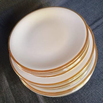 Capodimonte - Tafelservies (18) - 24 kt goud, Antiek en Kunst
