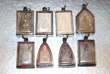 8 hangers, talismannen / amuletten voor meditatie,
