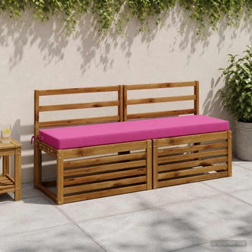 vidaXL Bankkussen SOEST 100% Polyester Roze 140 x 40 x 8 cm, Verzenden, Nieuw, Roze