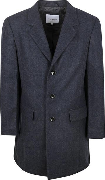 McGregor Coat Wool Herringbone Navy maat XXL Heren, Kleding | Heren, Jassen | Winter, Nieuw, Overige maten, Verzenden, McGregor