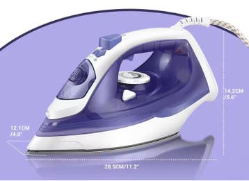 Stoomstrijkijzer 2400W met Antiaanbak Zoolplaat 350ml, Verzenden, Nieuw