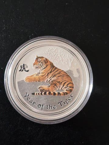 Australië. 1 Dollar 2010, Lunar II, 1 Oz (Zonder