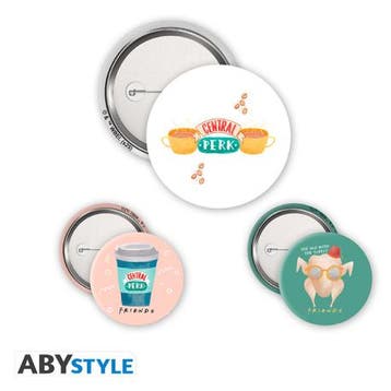 Friends Central Perk & Co Badge Pack (x3), Ophalen of Verzenden, Nieuw