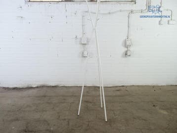 Staande kapstok wit metaal 170 cm tweedehands, Verzenden, Gebruikt