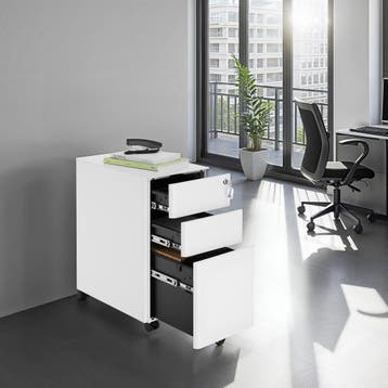 Archiefkast Parvus, 2 lades, 1 hangmappenkast - wit, Verzenden, Nieuw