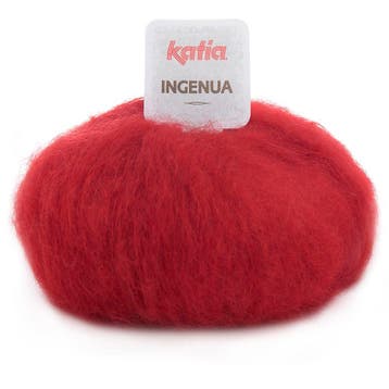 Katia Ingenua - 04 rood - Mohair Garen, Ophalen of Verzenden, Nieuw