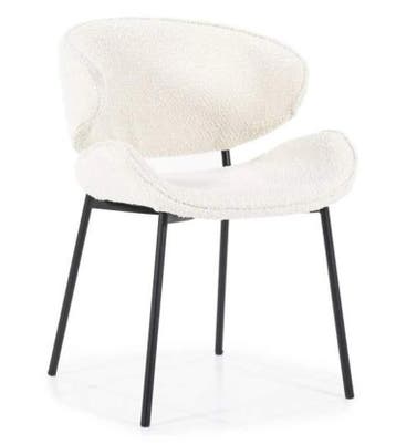 Stoel Tess - Beige Spark - 95737 - eetkamerstoelen, Huis en Inrichting, Stoelen, Nieuw, Stof