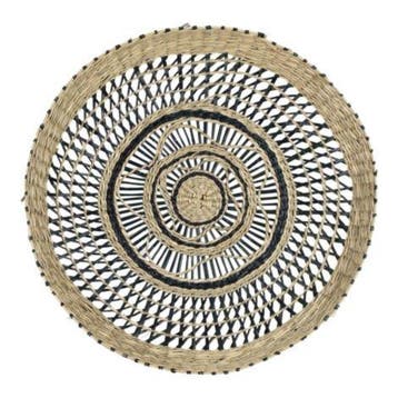 zeegras muur mandje zwart opengewerkt 40cm*, Verzenden, Nieuw