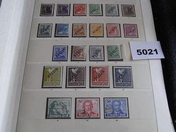 Berlijn 1948/1956 - Nagenoeg complete collectie op bladen., Gestempeld