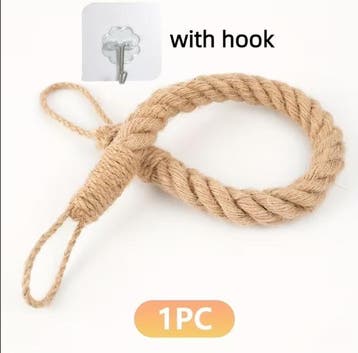 Klassieke Handgeweven Linnen Gordijn Sluitingen - Boorvrije, Overige materialen, Overige merken, Verzenden, Beige