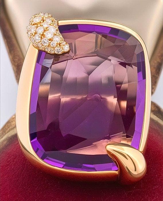 Pomellato - Ring - Rittrato - 18 karaat Roségoud Amethist -, Sieraden, Tassen en Uiterlijk, Ringen