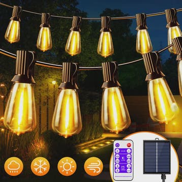 12m/9.5m ST38 Solar Tuinslingers met Afstandsbediening - Wat, Huis en Inrichting, Lampen | Hanglampen, Verzenden, Nieuw