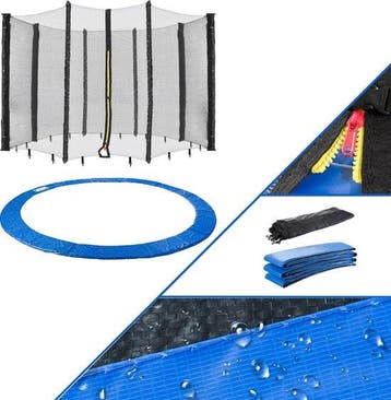 Veiligheidsnet Trampoline - Randafdekking 366 cm - Trampolin, Verzenden, Zo goed als nieuw