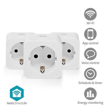 SmartLife stekker set met energiemeting Schakel elk product, Verzenden, Nieuw