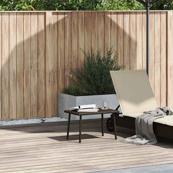 vidaXL Tuin salontafel rechthoekig 60x40x37 cm poly rattan, Verzenden, Nieuw
