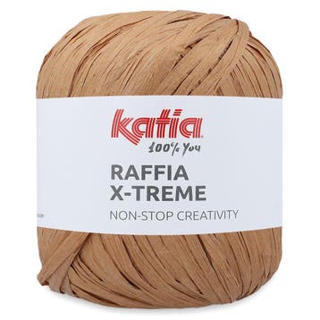 Katia Raffia X-Treme - 103 Camel - Biologische Viscose Lin, Ophalen of Verzenden, Nieuw