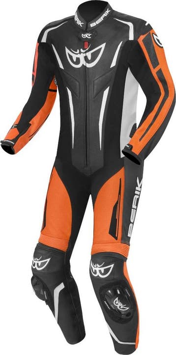 Berik RSF-Teck Perforated Zwart Oranje Wit 1-Delig Motorpak, Motoren, Kleding | Motorkleding, Nieuw met kaartje, Overall, Berik