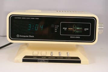 Digitale klok - Demitron computer clock Space Age Plastic -