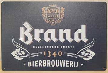 Brand bier reclamebord, Ophalen of Verzenden, Nieuw