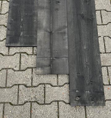 Vuren vlotdeel - potdekselplank zwart geïmpregneerd, Ophalen of Verzenden, Nieuw, Vuren