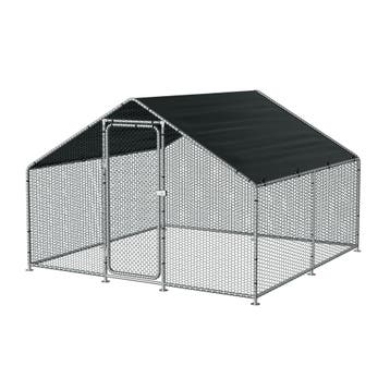 Kippenren Wels buitenren 3x3x2 m donkergroen pro.tec, Dieren en Toebehoren, Verzenden, Nieuw